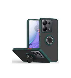 Redmi Note 13 Pro 5G Kılıf Montreal Yüzüklü Silikon Kapak - Yeşil