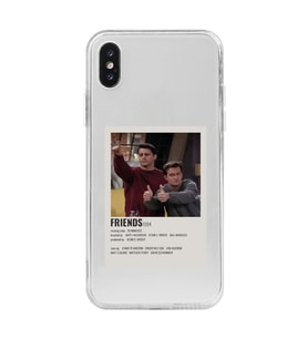 Iphone XSMAX Uyumlu Friends Tasarımlı Şeffaf Telefon Kılıfı