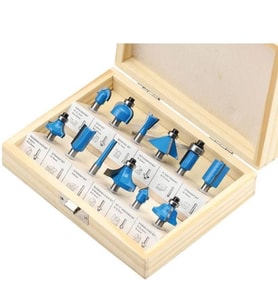 03039 8 mm 12 Parça Ahşap Freze Uç Seti
