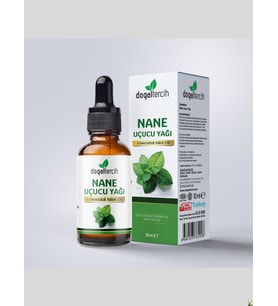 Doğaltercih %100 Saf Katkısız Nane Uçucu Yağı (Peppermint Oil) 10 ml, Damlalıklı Şişede Seyreltilmemiş Nane Yağı