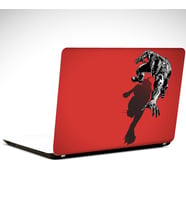 Black Panther Kırmızı Laptop Sticker 17 inch (39X27CM)