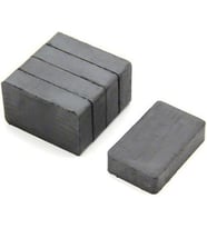Lexroo 5 Adet 40x25x10 Köşeli Ferrit Kömür Seramik Magnet Mıknatıs