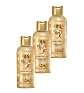 Avon Planet Spa Radiance Ritüel Dokunuş Altın Masaj Yağı 150 Ml. Üçlü Set