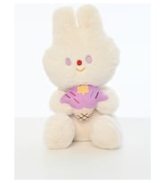 PUFU PELUŞ DONDURMALI TAVŞAN 03014 (Beyaz)