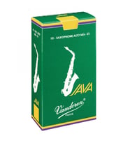 Vandoren SR263 Java Alto Saksafon Kamışı No:3 (Profesyonel)  10'lu Paket, Yeşil Java Serisi, Parlak ve Canlı Ses Yapısı, Tam Uyumlu Yapı