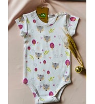 Tilki Desenli Organik İnterlok Body