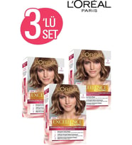 L'Oréal Paris Excellence Creme Saç Boyası 7 Kumral 3'lü Set
