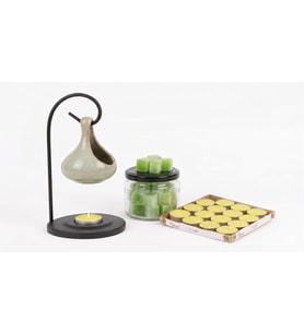 16'lı Tealight Mum ve Değiştirilebilir Aroma Wax Hediye (YEŞİL)