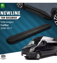 S-Dizayn VW Crafter Van NewLine Siyah Yan Basamak 263 Cm 2006-2017 A+ Kalite