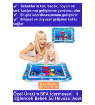 Özel Üretim BPA İçermeyen Bebek Aktivite Oyuncağı Emekleme Zamanı Yatak Minder Su Oyun Matı