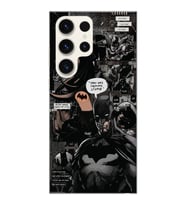 Samsung Galaxy S23 ULTRA Uyumlu Batman Aesthetic Tasarımlı Şeffaf Telefon Kılıfı