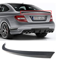 Mercedes W204 Coupe C Sınıfı Kalın Spoiler Piona Black Spoyler 07-13 İthal