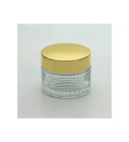 BOŞ KREM KAVANOZU 50 ML (10 ADET) ŞEFFAF SARI KAPAKLI KUTU