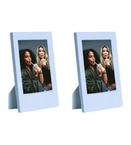 Instax Mini Film Uyumlu Mavi 2'li Klasik Fotoğraf Çerçeve Seti