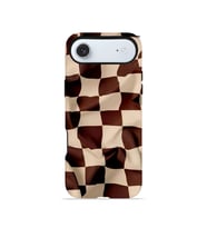 iPhone 17 Air Vorian Çift Katmanlı Kılıf Mocha Melt Checker