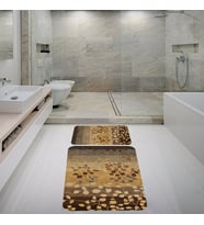 Banyo Halısı Ikili Klozet Takımı Kaymaz Tabanlı Banyo Paspas Takımı (Karışık)