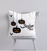 BK Gift Kişiye Özel Happy Halloween Tasarımlı Yastık-9