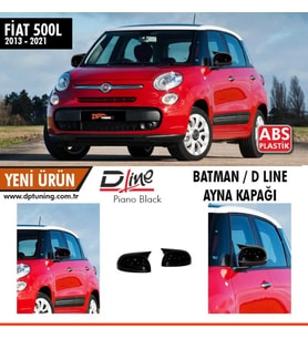 Fiat 500 L Batman Yarasa Ayna Kapağı Piano Black 2013-2021