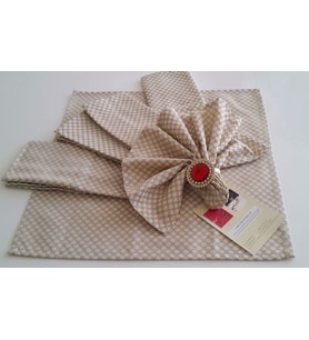 Mutfak Peçetesi Rich 40x40 cm 6'lı Sütlü Kahve