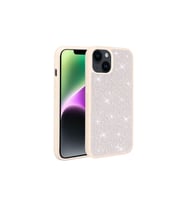 Apple iPhone 13 Uyumlu Kılıf Parlak Taşlı Tasarım Zore Ston Kapak (Beyaz)