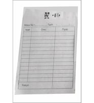 Sam Ofset Mini Cep Adisyon Fişi, Adisyon Defteri 7x11 Cm 100 Yapraklı Numaral 12 Adet (1 Düzine)