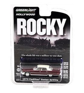 Greenlight Rocky 1973 Cadillac Sedan Deville1:64 Model Araba