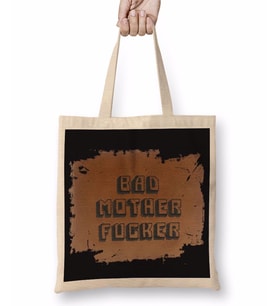 Bad Motherf Ucker Pulp Fiction Bez Çanta Uzun Saplı