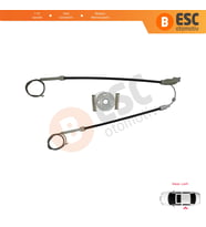 VW Golf MK3 1991-1998 5-Kapı Vento Jetta 1992-1999 İçin Elektrikli Arka Sol Cam Kriko Tamir Seti