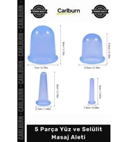 Özel Üretim Vakumlu 5 Parça Profesyonel Cilt Sıkılaştırıcı Kan Dolaşımı Yüz Selülit Masaj Aleti