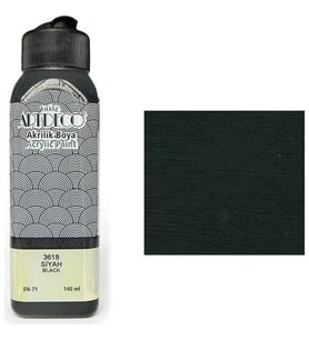 Artdeco 140Ml Siyah Akrilik Boya 3618
