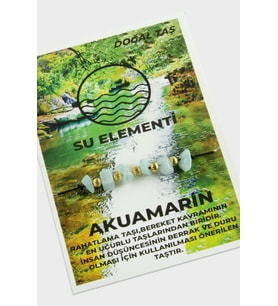 Su Elementi Akuamarin Doğaltaşlı İp Bileklik