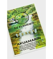 Su Elementi Akuamarin Doğaltaşlı İp Bileklik
