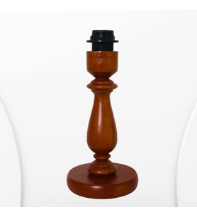 Meşe Renk Ahşap Abajur Ayak Klasik Model AYK004580 (Açık Meşe)