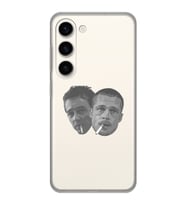 Samsung Galaxy S23 Uyumlu Fight Club Desenli Şeffaf Telefon Kılıfı
