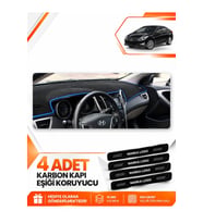 HYUNDAİ İ40 (2011-2017) Uyumlu Ön Torpido Koruma Kılıfı Halısı - Siyah Mavi