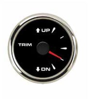 TRİM SAATİ 0-190 ÇAP 52MM SİYAH TRİM GÖSTERGESİ TEKNE VE YAT