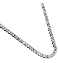 Erkek 4 mm Çelik Zincir Kolye (Silver)