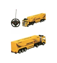 Uzaktan Kumandalı Sarı Tır ve Dorse – 1:36 Ölçek (Direksiyon Kumandalı Rc Truck)