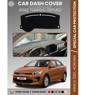 KİA RİO (2019+) Torpido Örtüsü Ön Panel Halı Torpido Koruma Tam Uyum Araca Özel Kaymaz Kolay Montaj