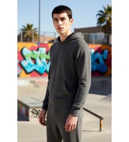Erkek Kapüşonlu Standart Kol Ottoman Dokuma Regular Kalıp Sweatshirt Fonksiyonel Dayanıklı