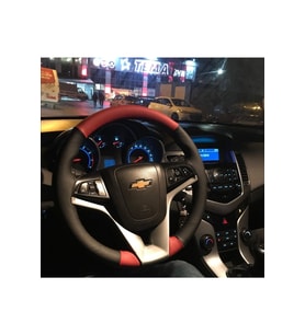 Chevrolet Aveo Dikmeli Deri Direksiyon Kılıfı
