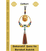 #Askılık Dekoratif Model 5 Altın Çember Bereket Kedi Püskül Duvar Araba Şans Bereket Askılık