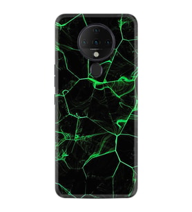 Tecno Spark 6 Kılıf Resimli Silikon Kılıf Yeşil Şerit Mermer 1320