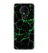 Tecno Spark 6 Kılıf Resimli Silikon Kılıf Yeşil Şerit Mermer 1320