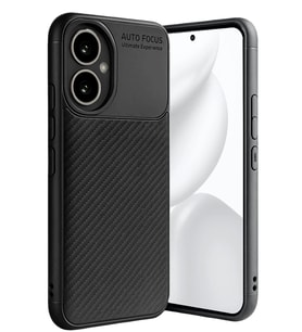Pilelistore   Honor 400 Kılıf Auto Focus Karbon Kapak - Siyah