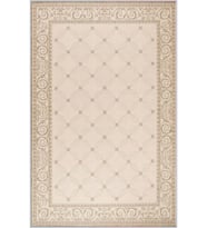 Eliana Home Baskılı, Yıkanabilir Kaymaz Taban Salon Halısı LNA1773 100x150 cm (Bej)