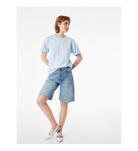 Koton 26YY59000114 Mavi Kadın T-Shirt 6SAL10080IK