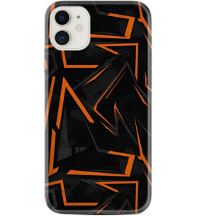Apple iPhone 11 12 13 Mini Kılıf Desemli Silikon Zigzaglar 1651