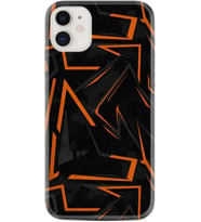 Apple iPhone 11 12 13 Mini Kılıf Desemli Silikon Zigzaglar 1651
