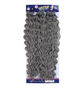 Mulvxprk  Prk02  Sister Afro Dalgası Saç - Orta Ton Gri Grey 2  (Mulvix)